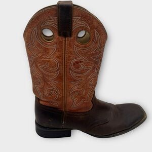 Durango Men’s Boots Leather Saddle Brown Burnt Orange Size 10 Country‎ Western